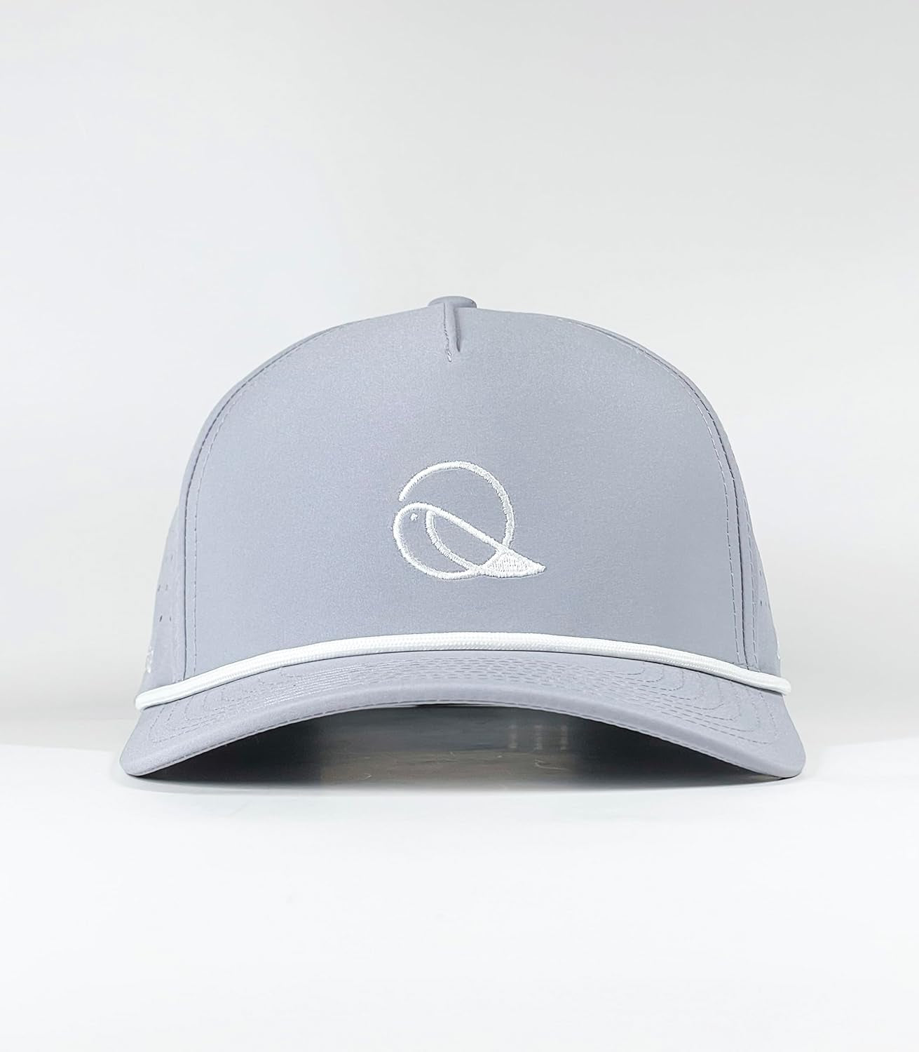 Golf Hat Snapback with Rope Design, Breathable, Quick Drying, High Performance, the Captain Golf Cap Gray