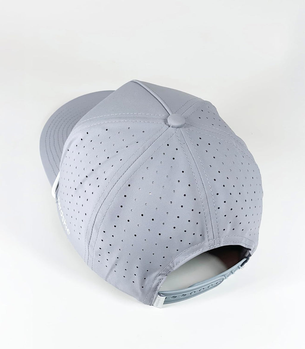 Golf Hat Snapback with Rope Design, Breathable, Quick Drying, High Performance, the Captain Golf Cap Gray