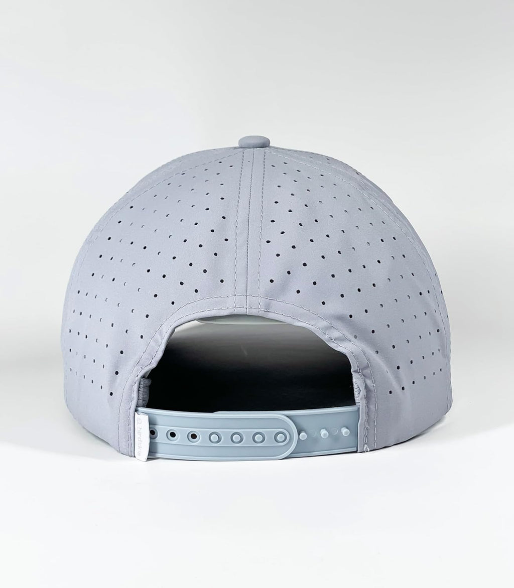 Golf Hat Snapback with Rope Design, Breathable, Quick Drying, High Performance, the Captain Golf Cap Gray