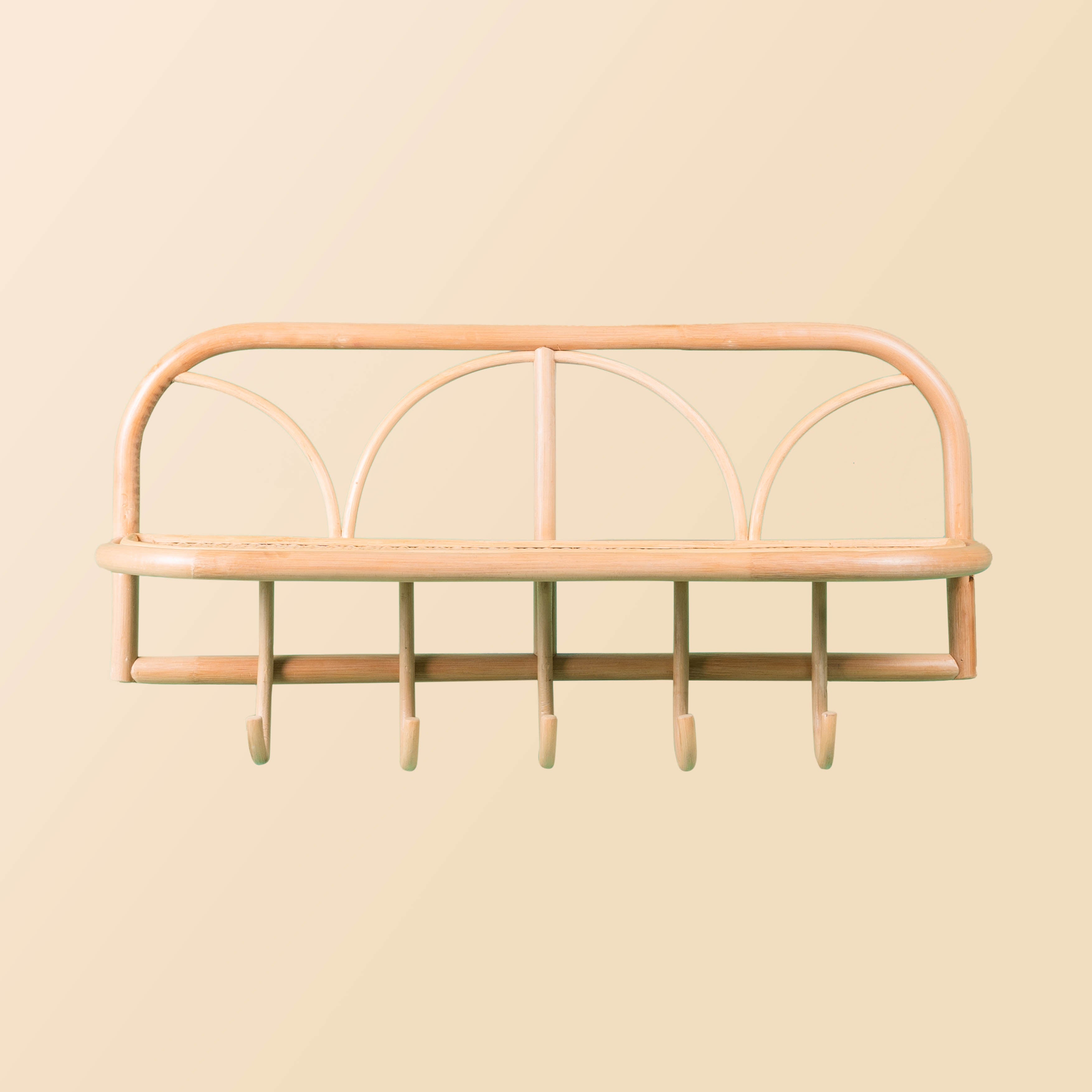 Kids Rattan Hanging Wall Shelf