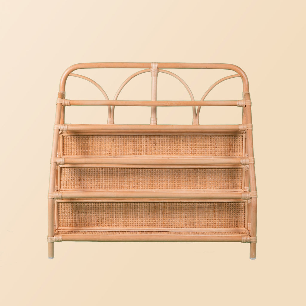Kids Rattan Display Bookshelf