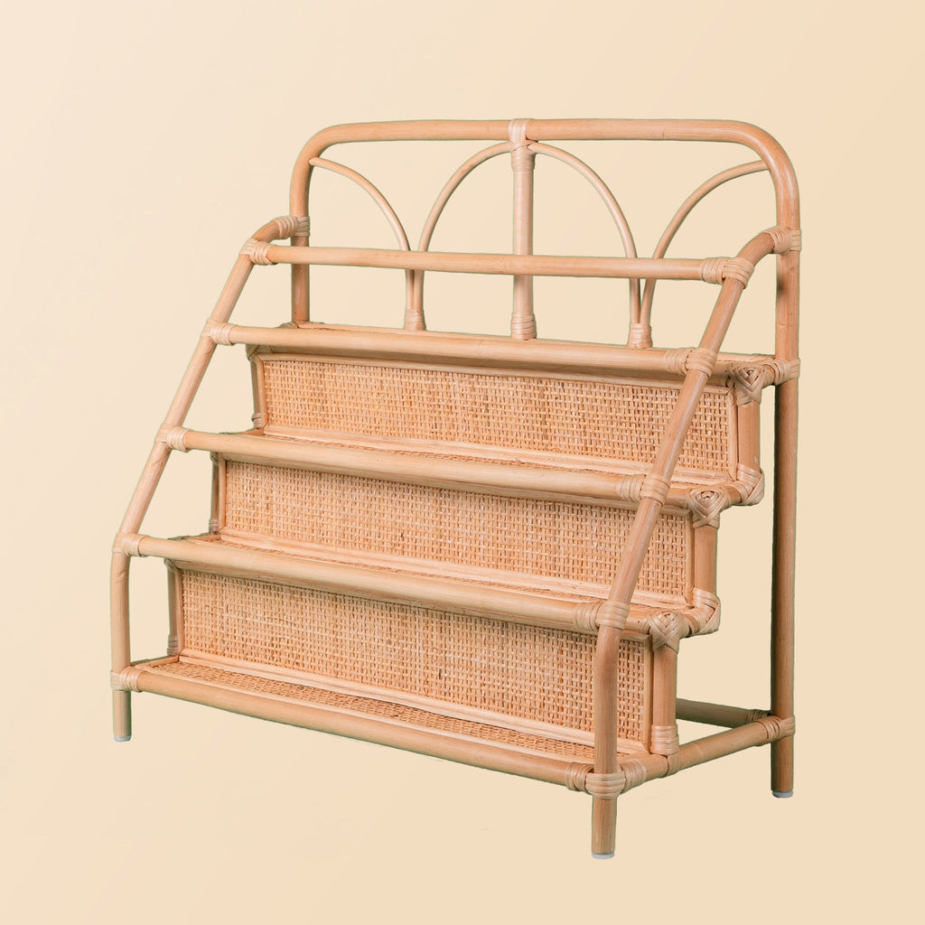 Kids Rattan Display Bookshelf