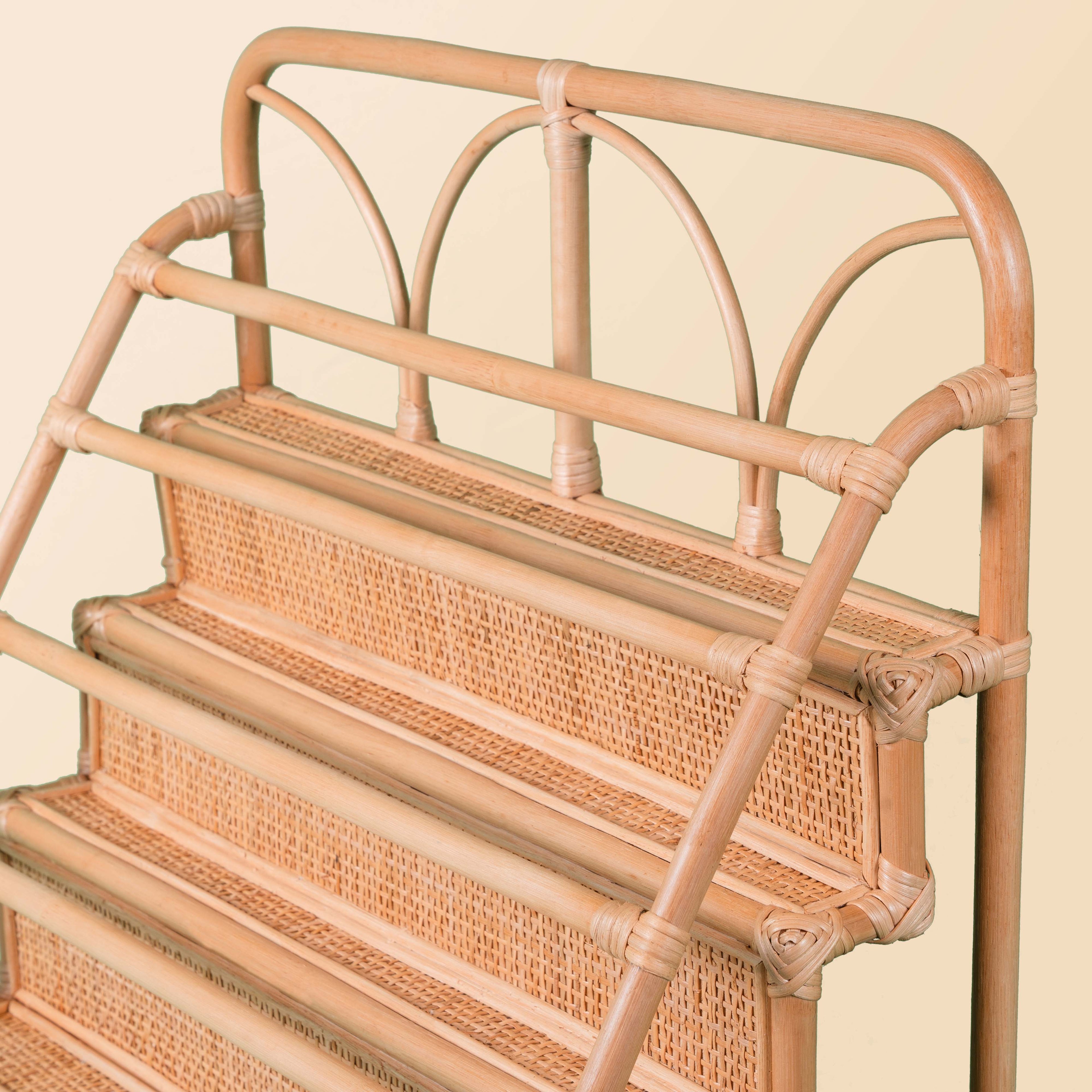 Kids Rattan Display Bookshelf