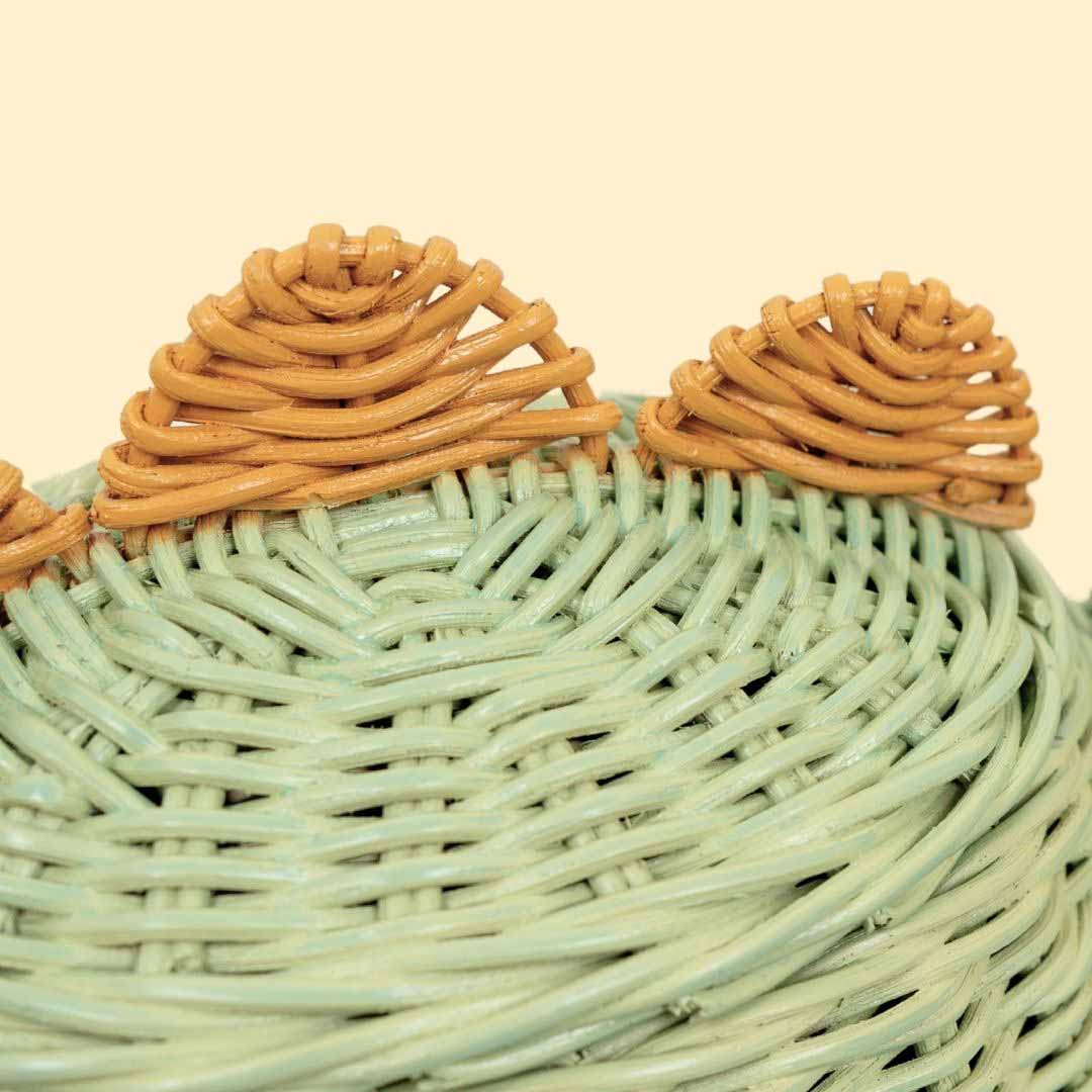 Small Dinosaur Rattan Basket