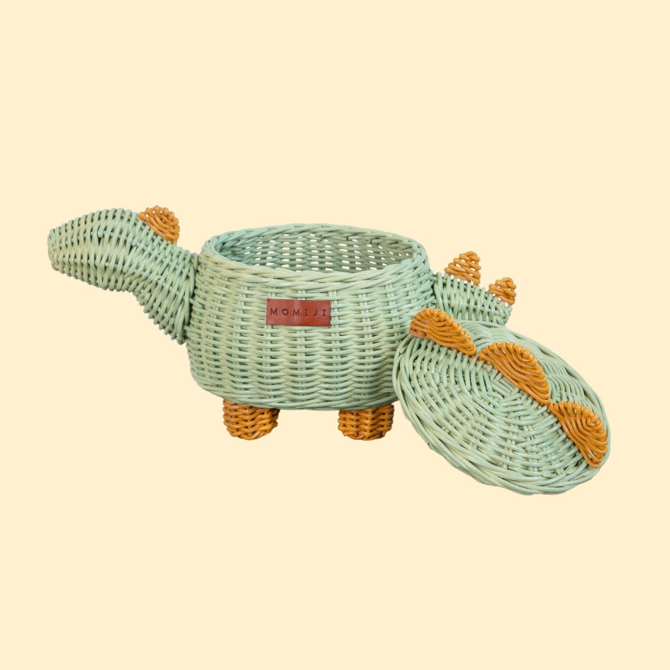 Small Dinosaur Rattan Basket