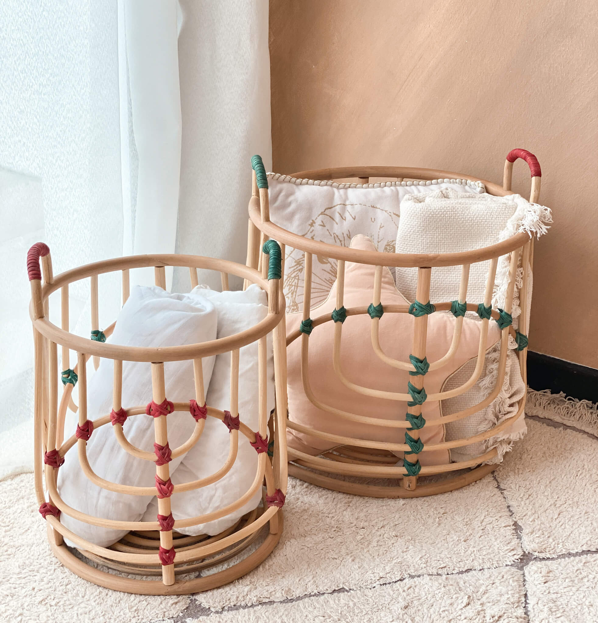 Rattan Baskets (Set of 2)