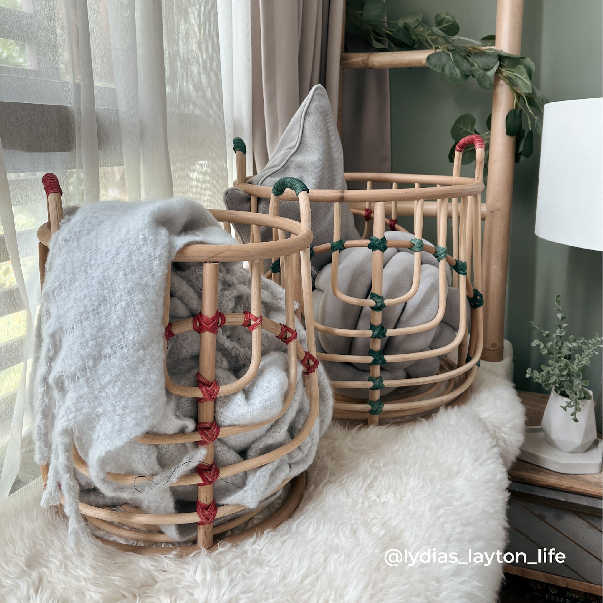 Rattan Baskets (Set of 2)