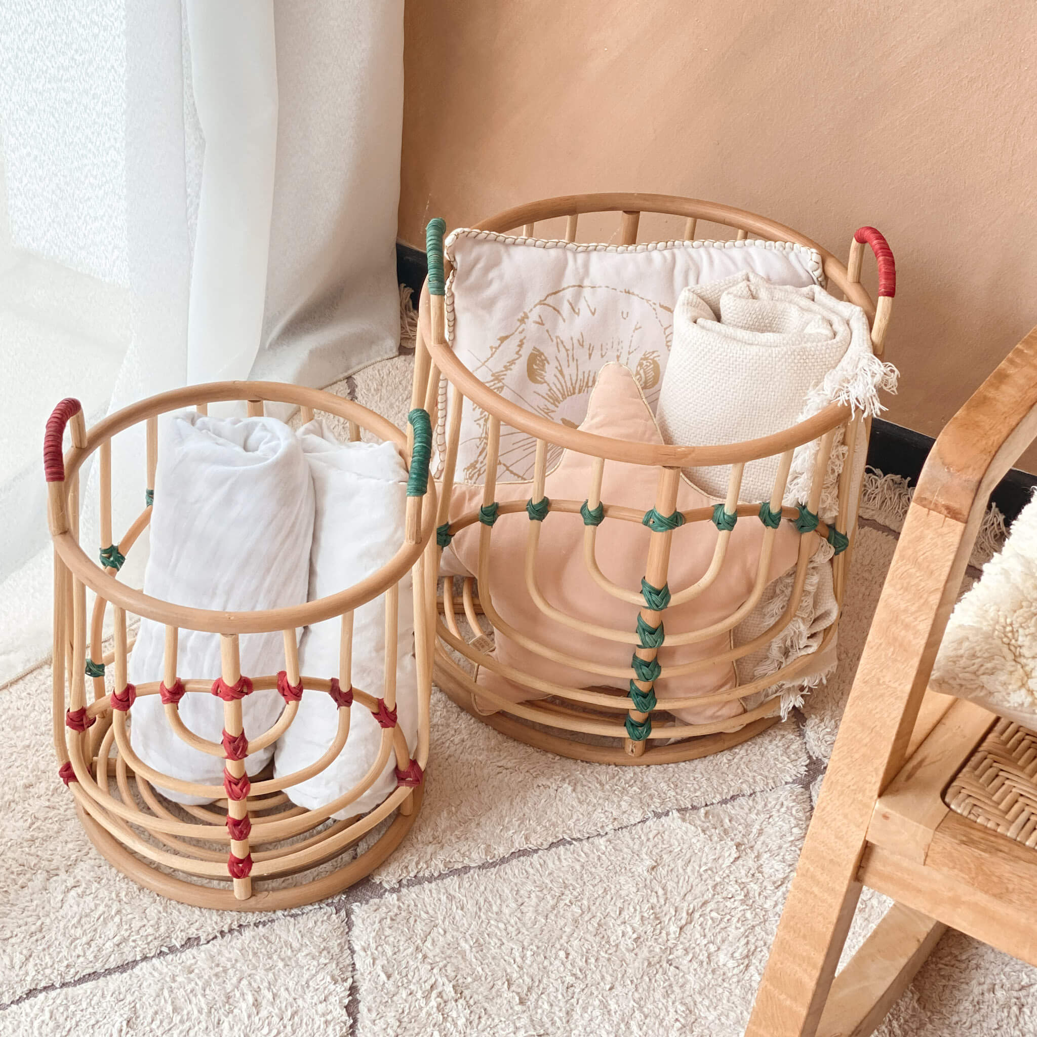 Rattan Baskets (Set of 2)