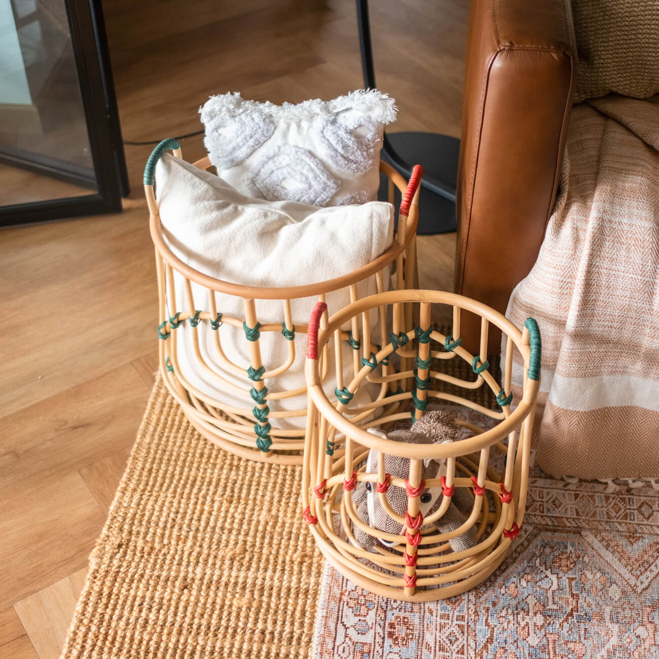 Rattan Baskets (Set of 2)