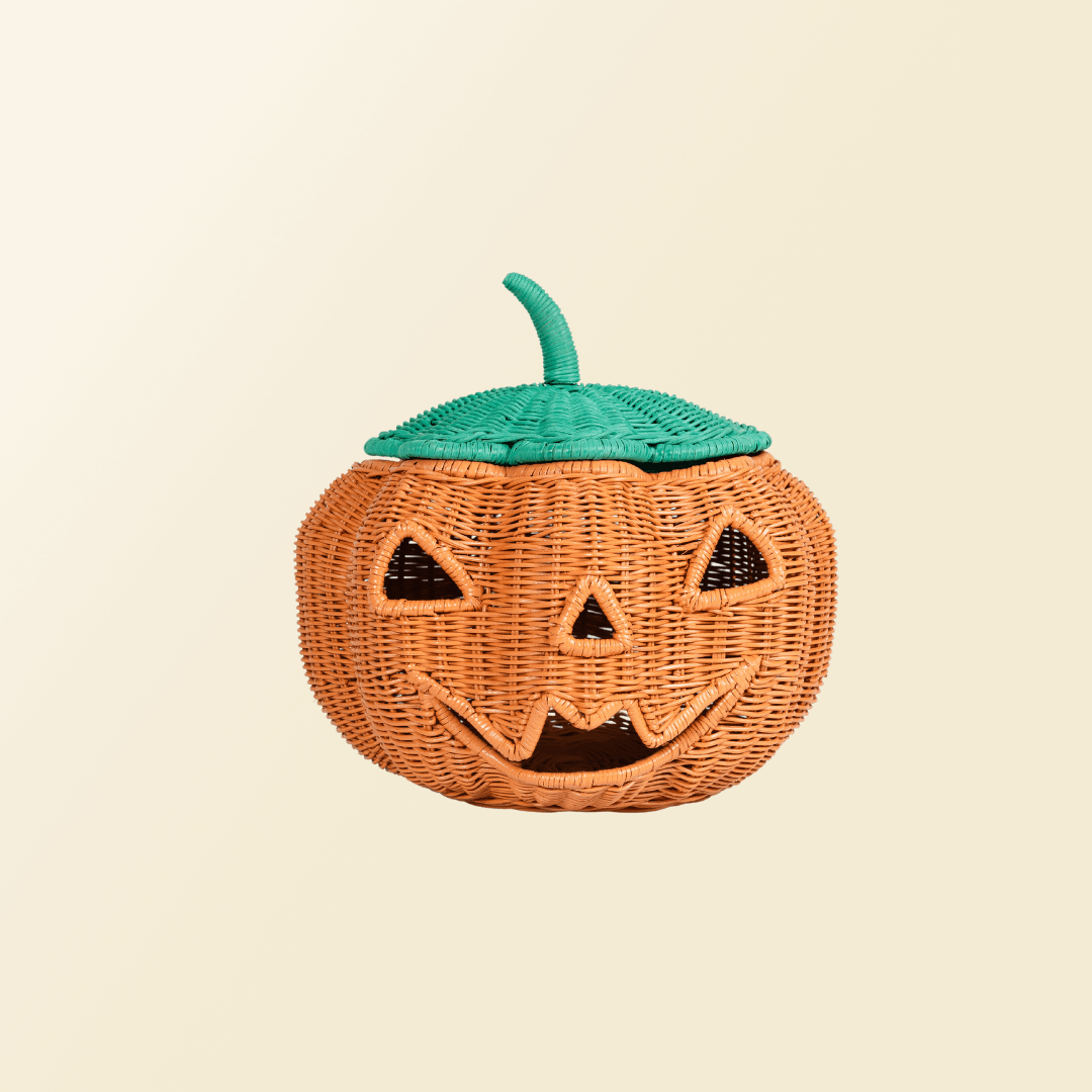 Pumpkin Rattan Basket