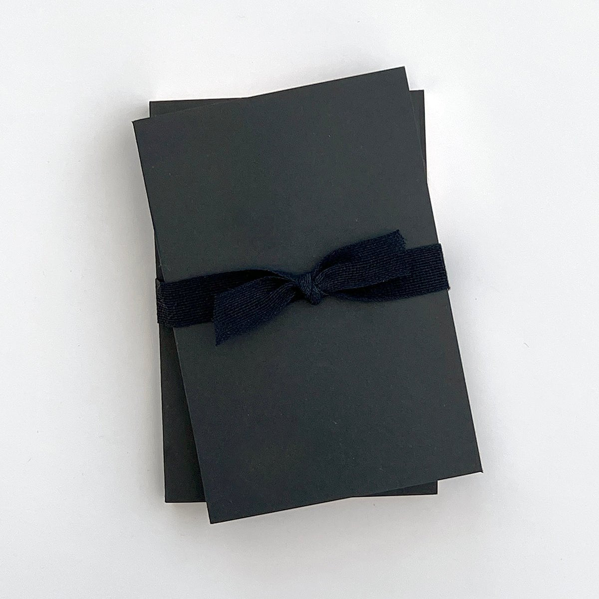 Little Black Notebooks with Rose Gold Edging (Set of 2)