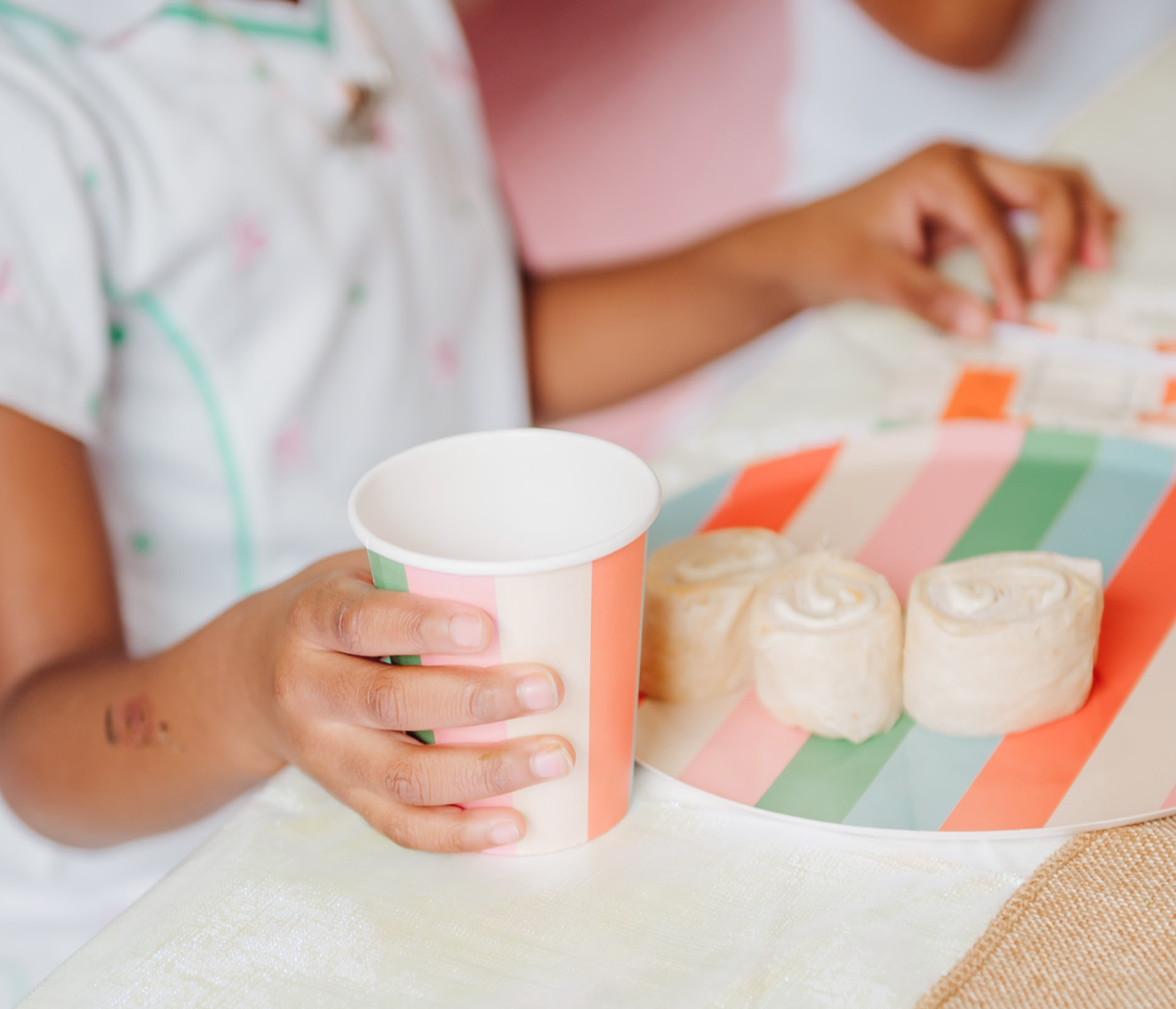 Striped Party Plates