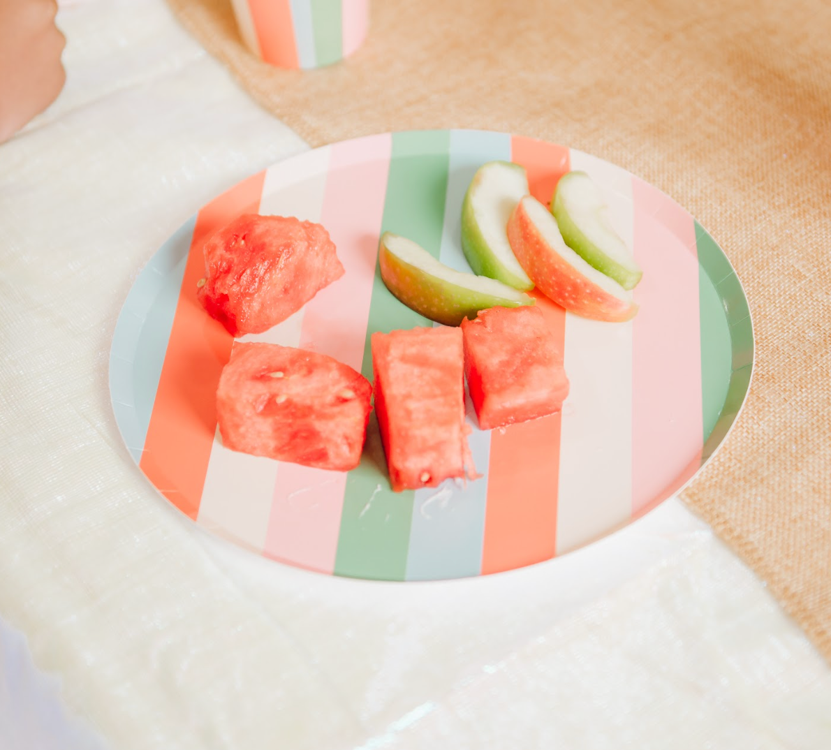 Striped Party Plates