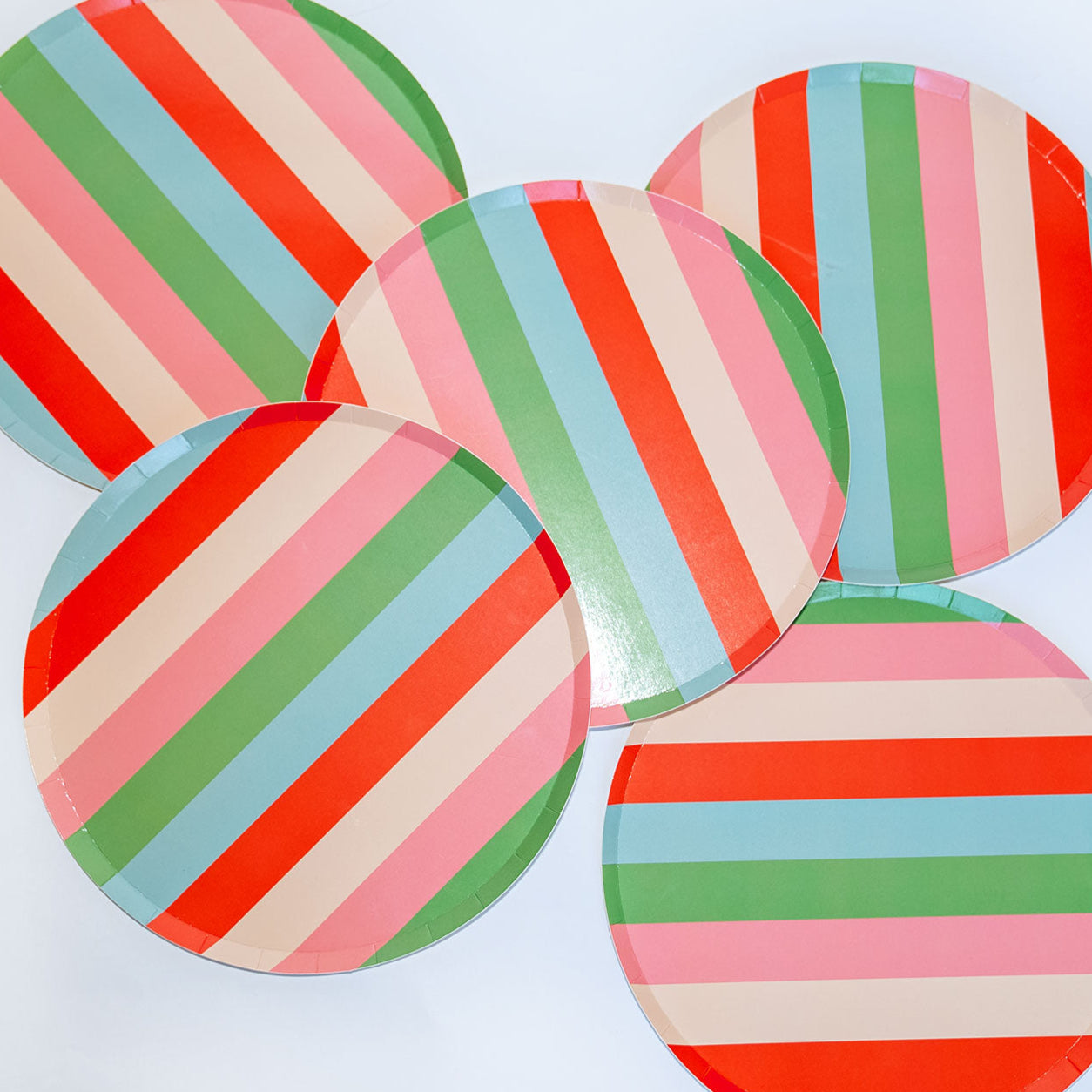Striped Party Plates