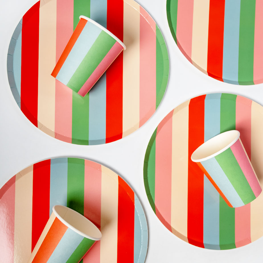 Striped Paper Cups