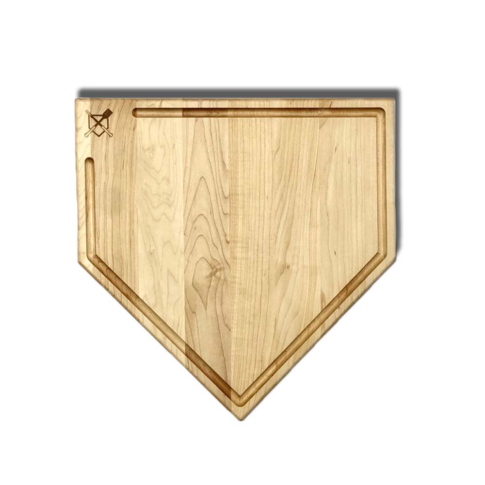 Full Size Home Plate Cutting Board With Trough