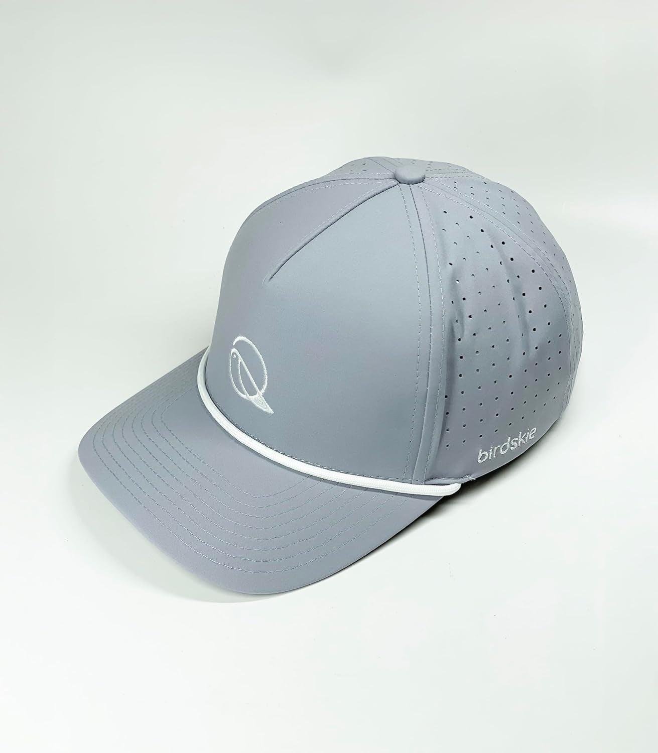 Golf Hat Snapback with Rope Design, Breathable, Quick Drying, High Performance, the Captain Golf Cap Gray
