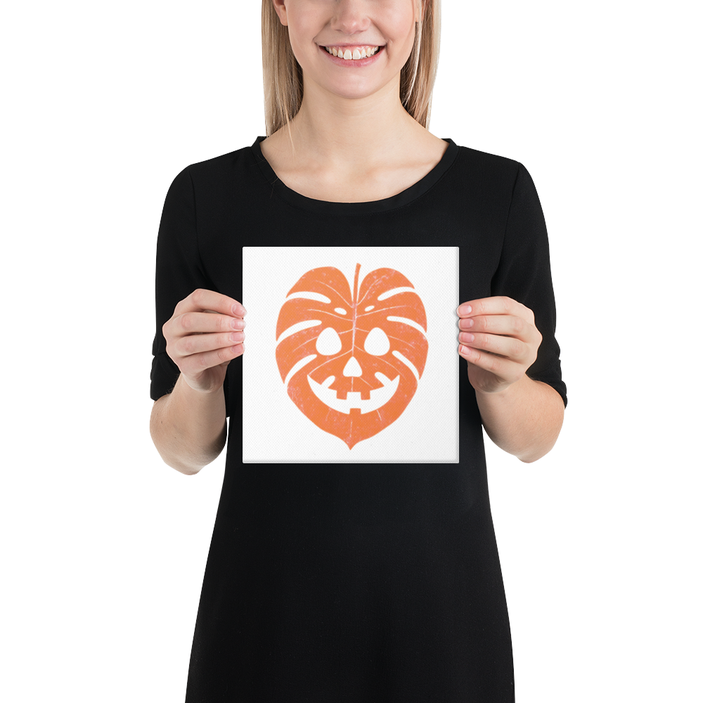 Monstera Canvas (Orange)