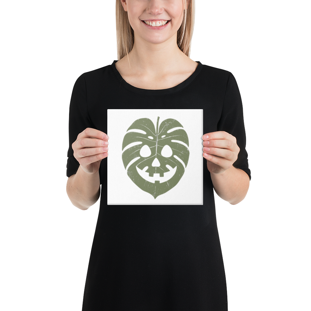 Monstera Canvas (Olive Green)
