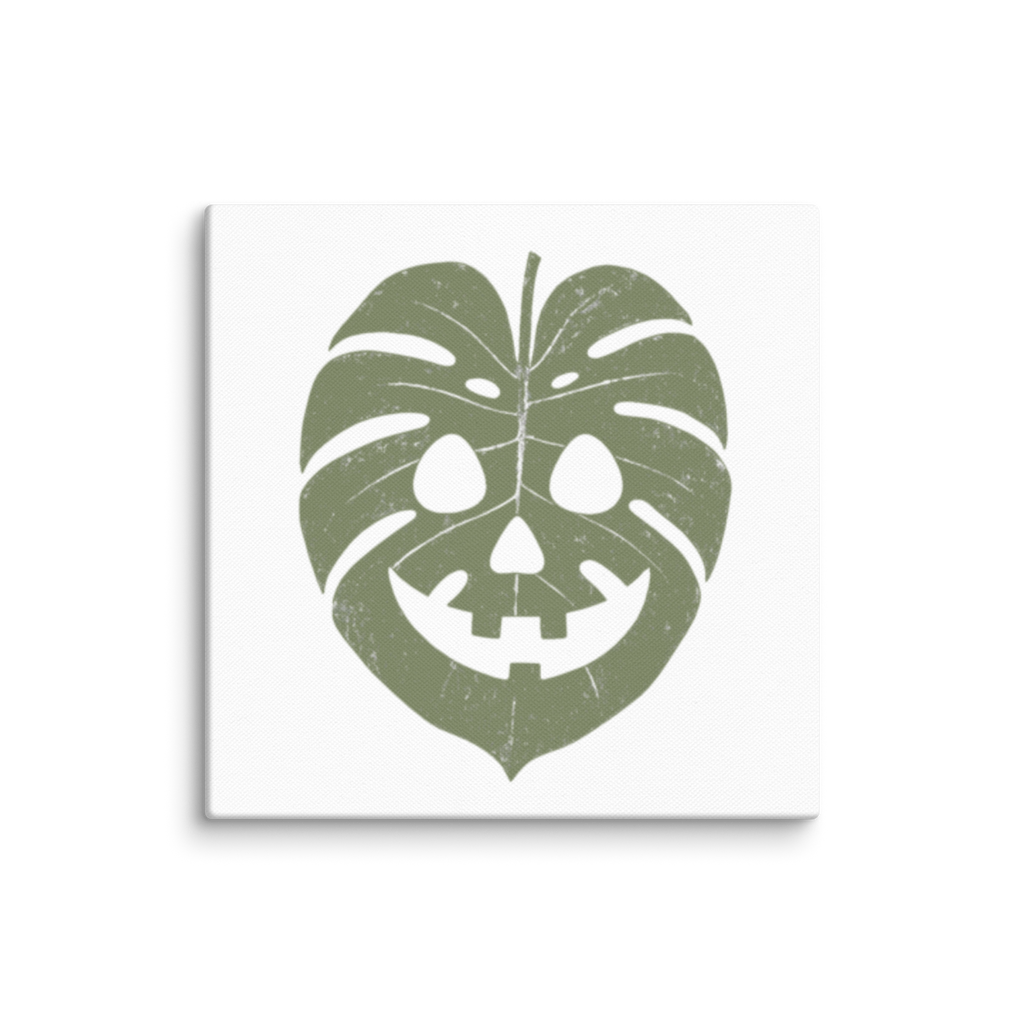 Monstera Canvas (Olive Green)
