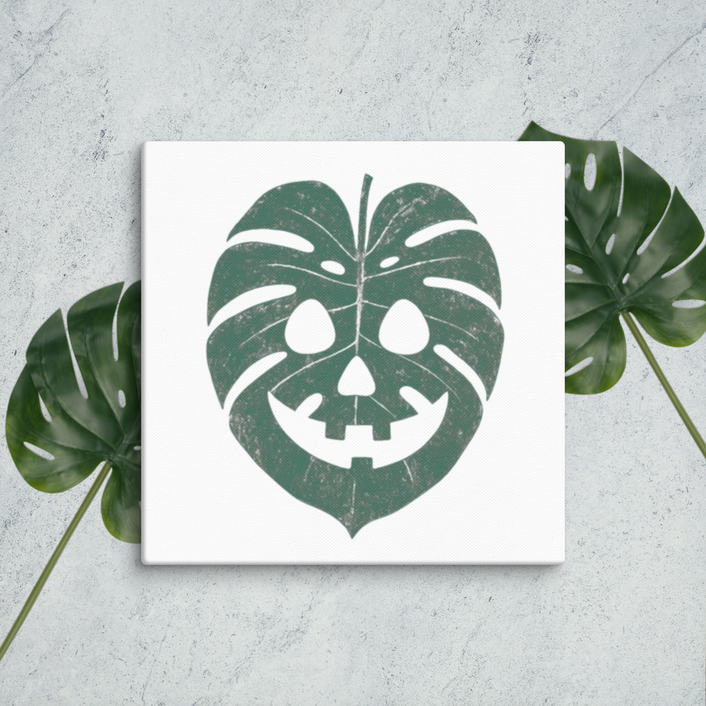 Monstera Canvas (Dark Green)