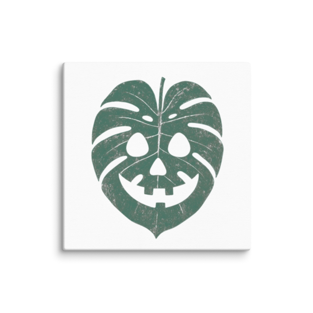 Monstera Canvas (Dark Green)