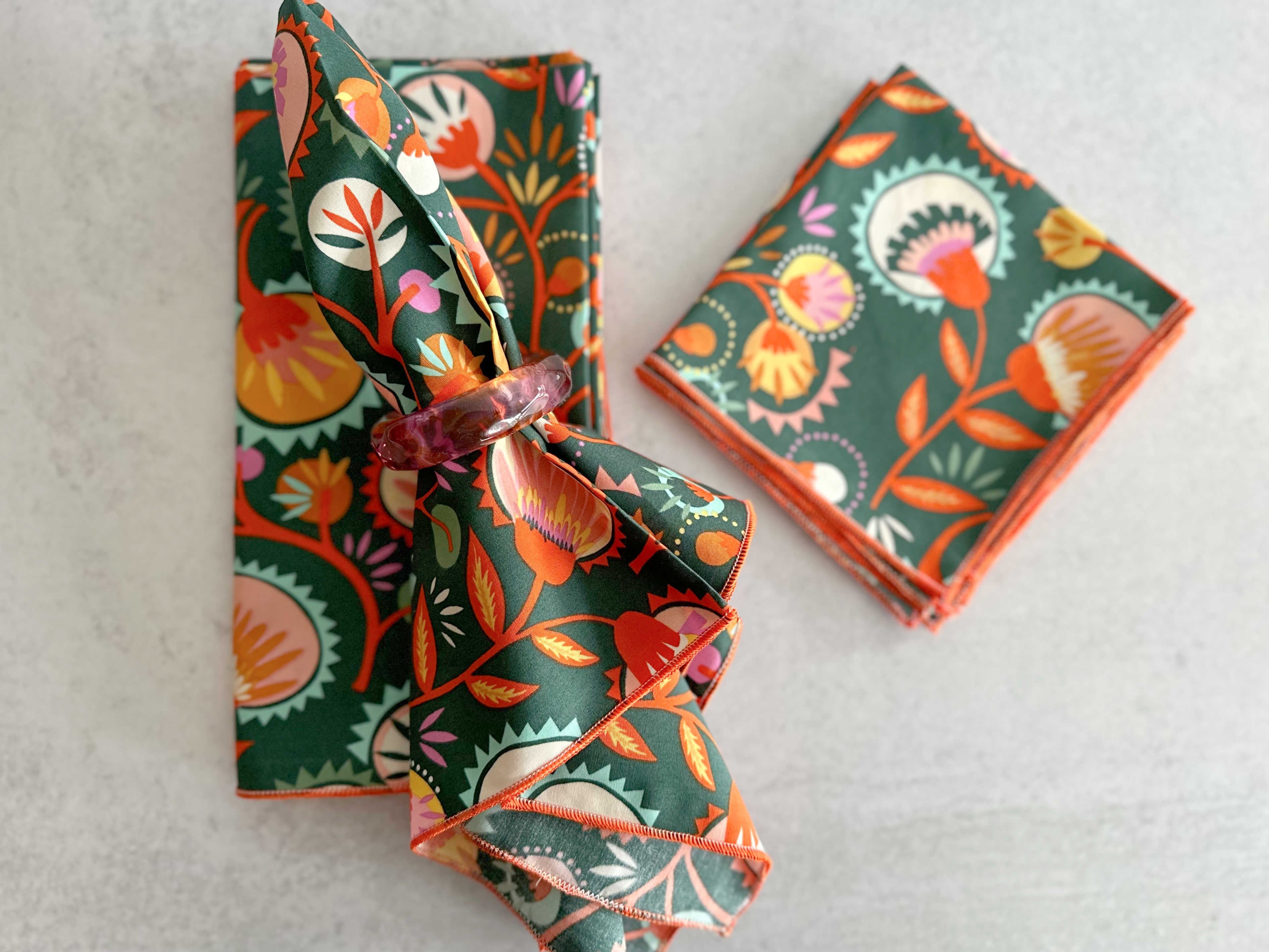 Desert Bloom Cloth Napkins (Set of 4)