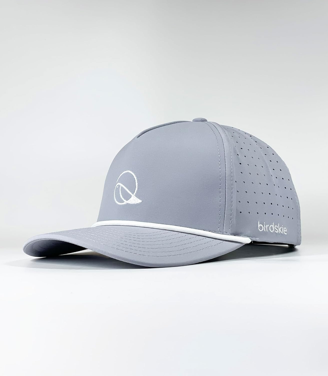 Golf Hat Snapback with Rope Design, Breathable, Quick Drying, High Performance, the Captain Golf Cap Gray