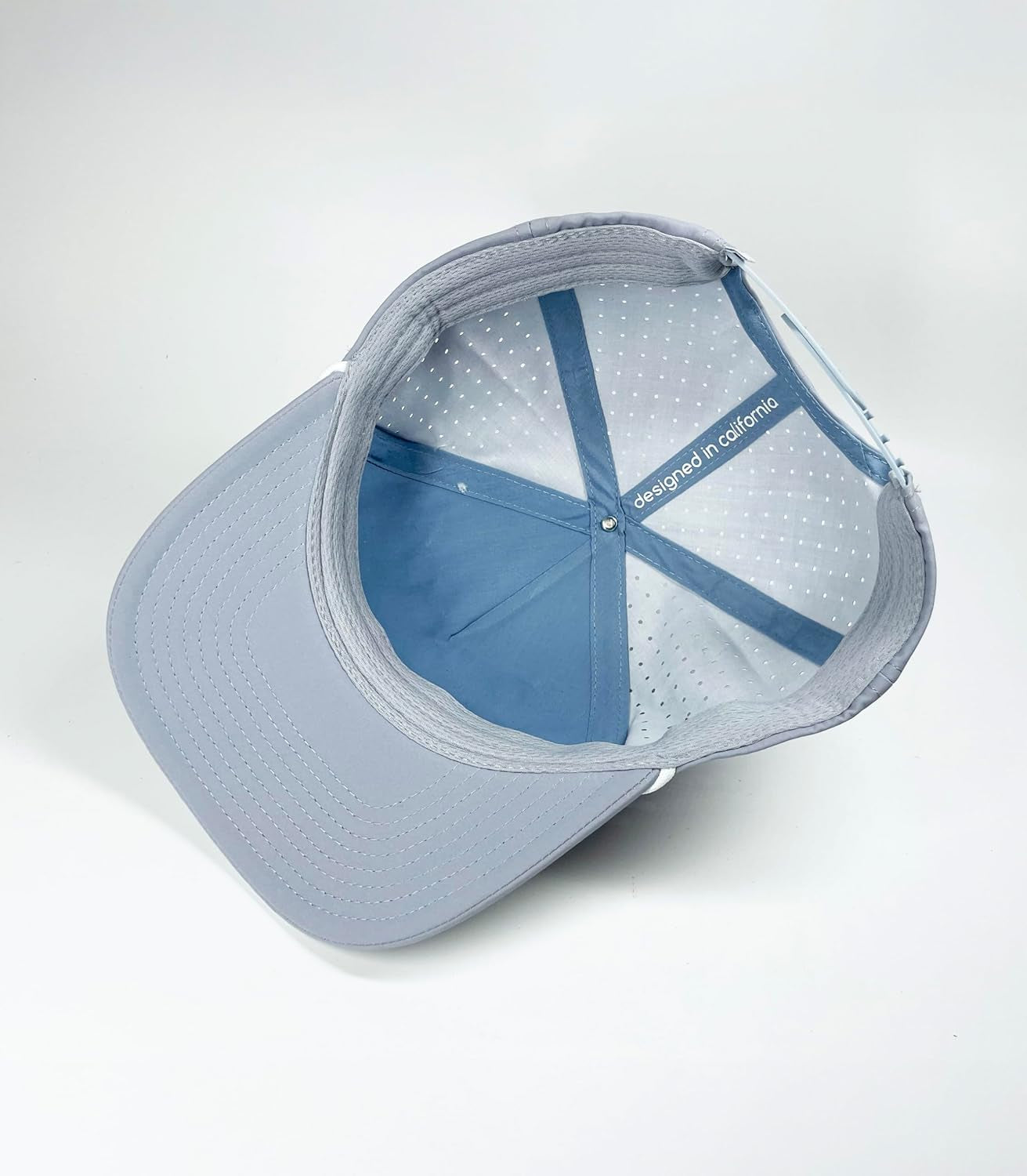 Golf Hat Snapback with Rope Design, Breathable, Quick Drying, High Performance, the Captain Golf Cap Gray