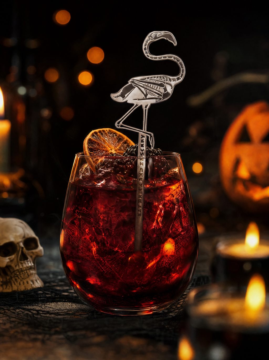 Zombie Flamingo Drink Stirrers & Party Skewers