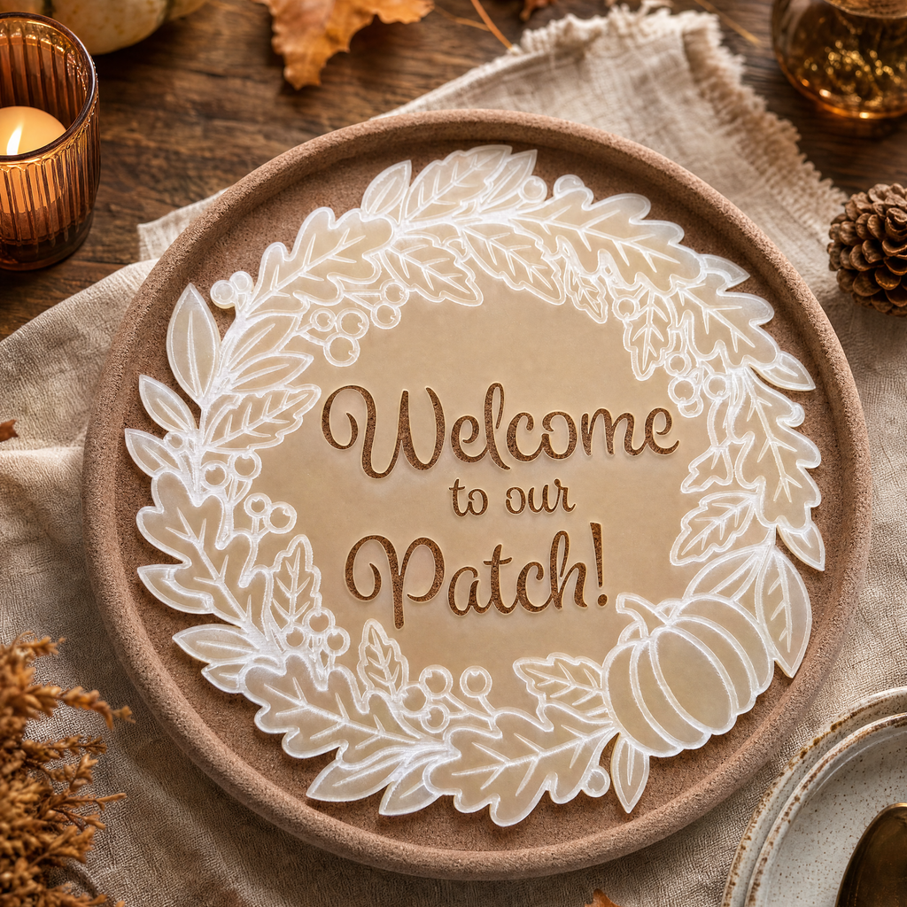 Welcome to Our Patch! Serving Tray