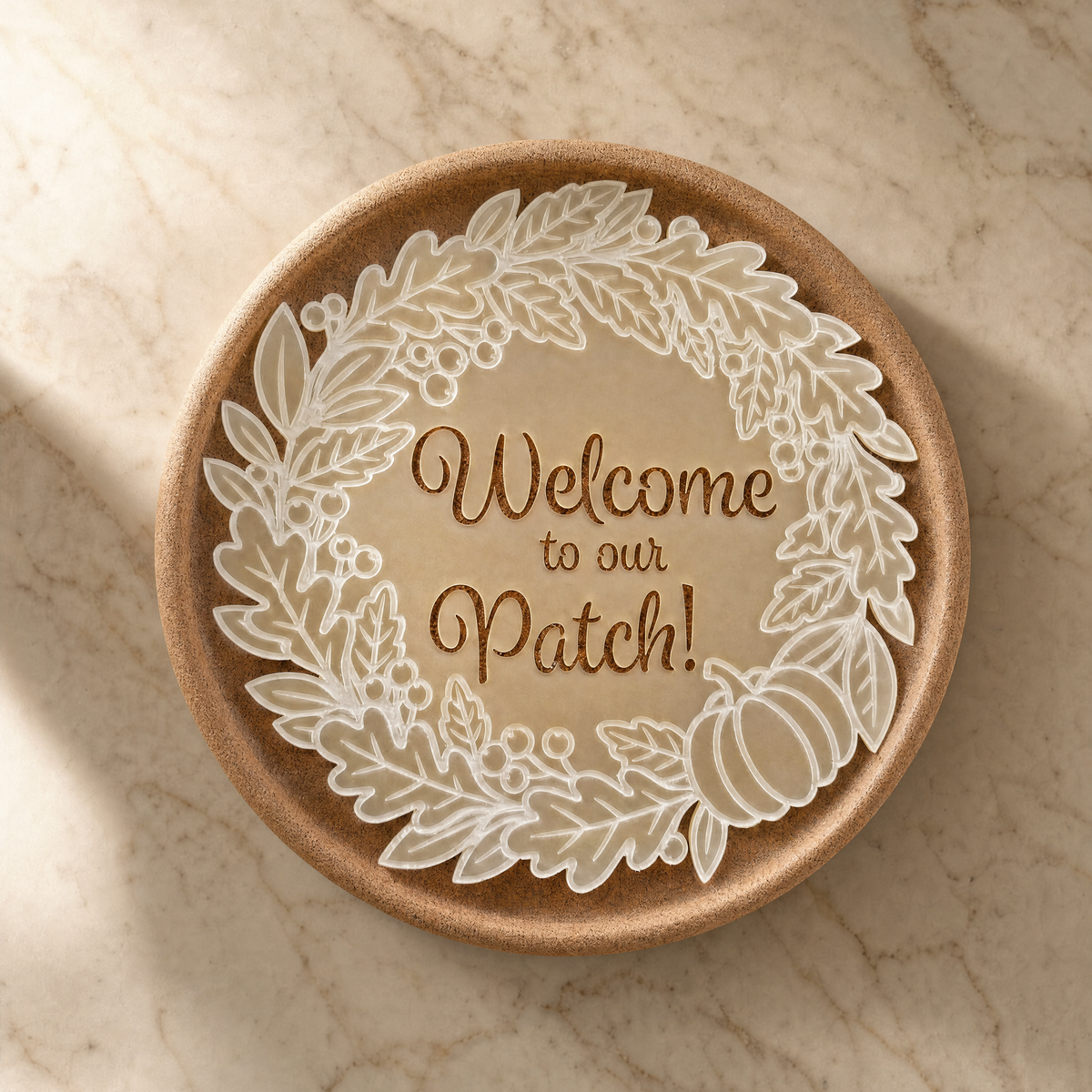 Welcome to Our Patch! Serving Tray