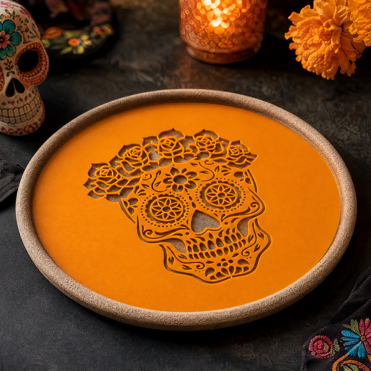 Calavera Serving Tray