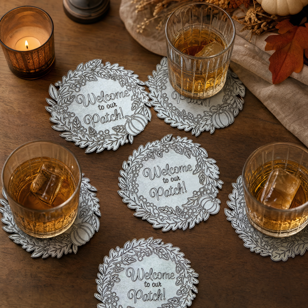 Welcome to Our Patch! — Fall Coasters (Set of 25)