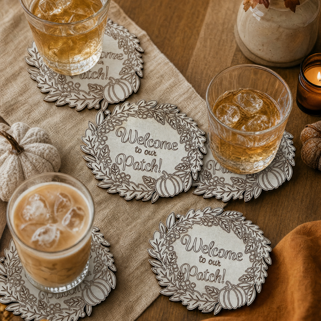 Welcome to Our Patch! — Fall Coasters (Set of 25)