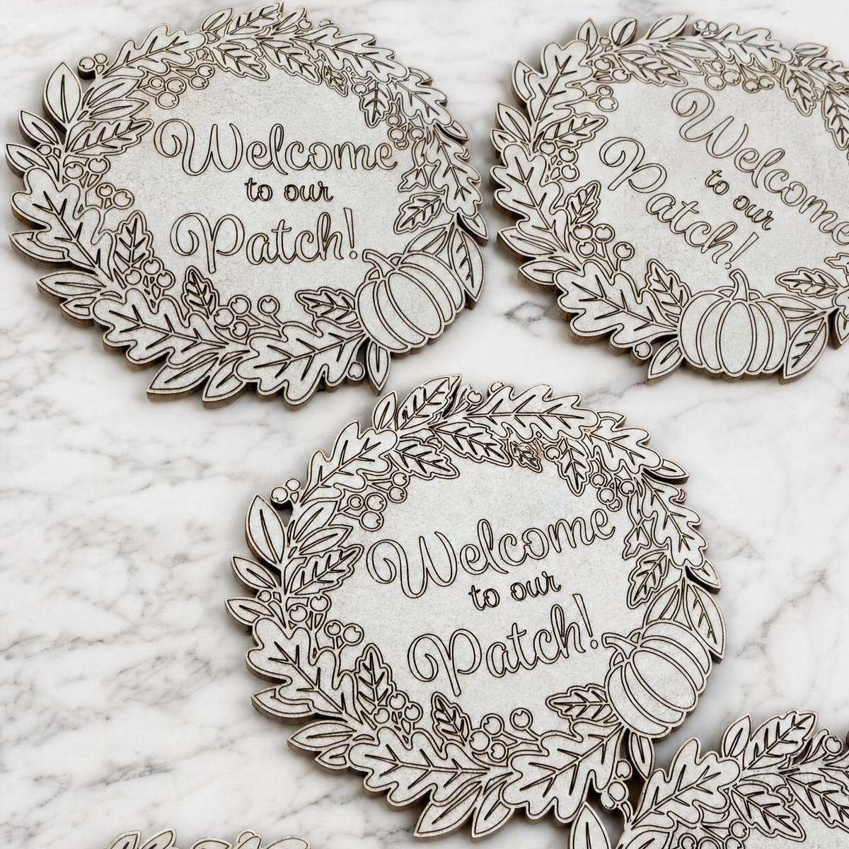 Welcome to Our Patch! — Fall Coasters (Set of 25)