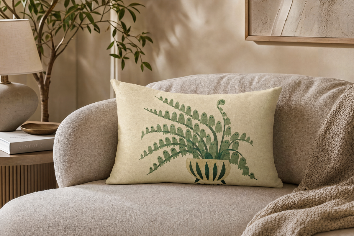 Ghost Fern Premium Pillow