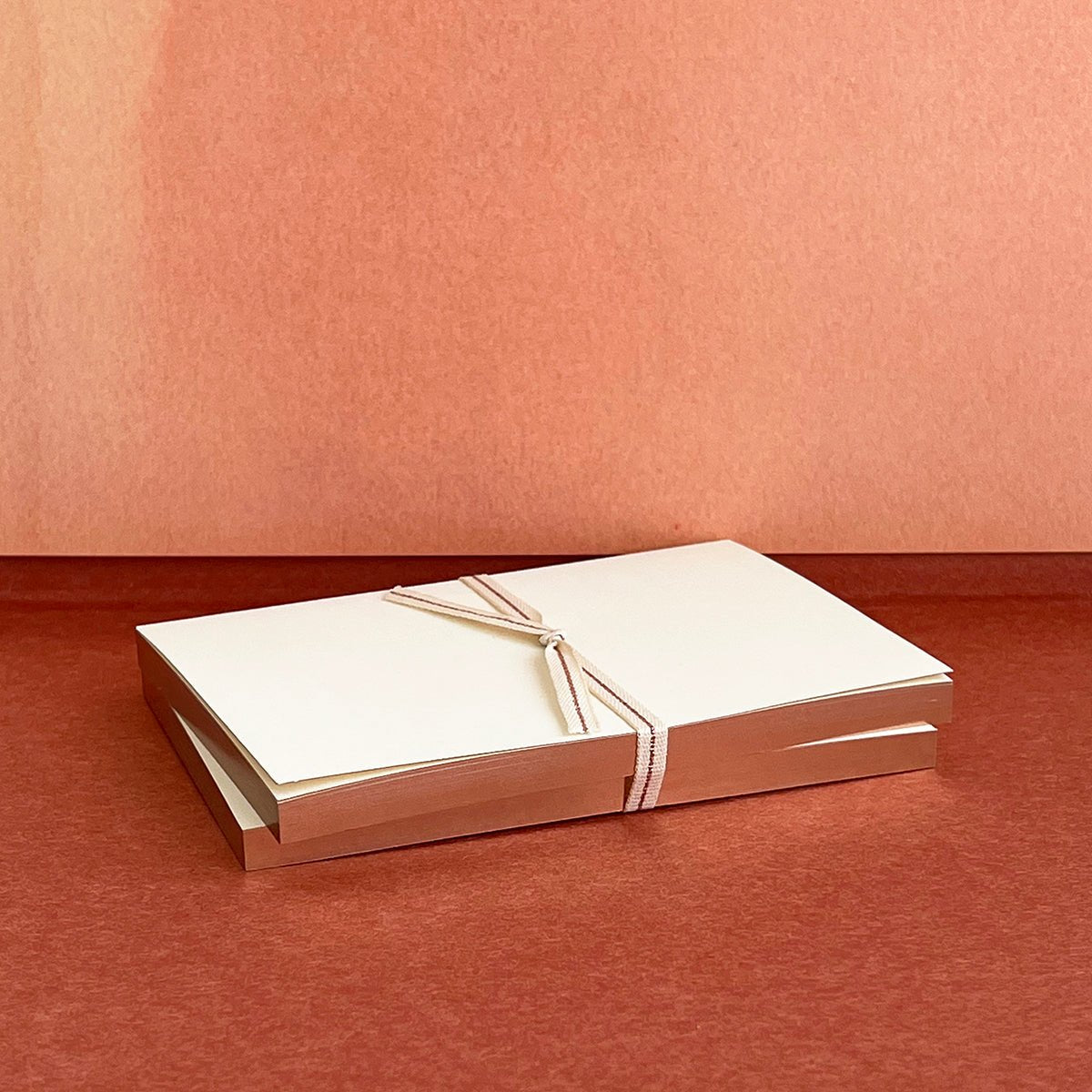Ivory Notebooks with Rose Gold Edging (Set of 2)