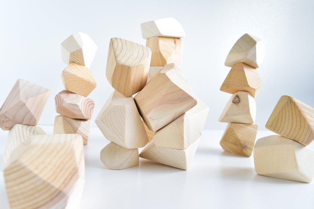 Natural Rock Blocks (Set of 24)