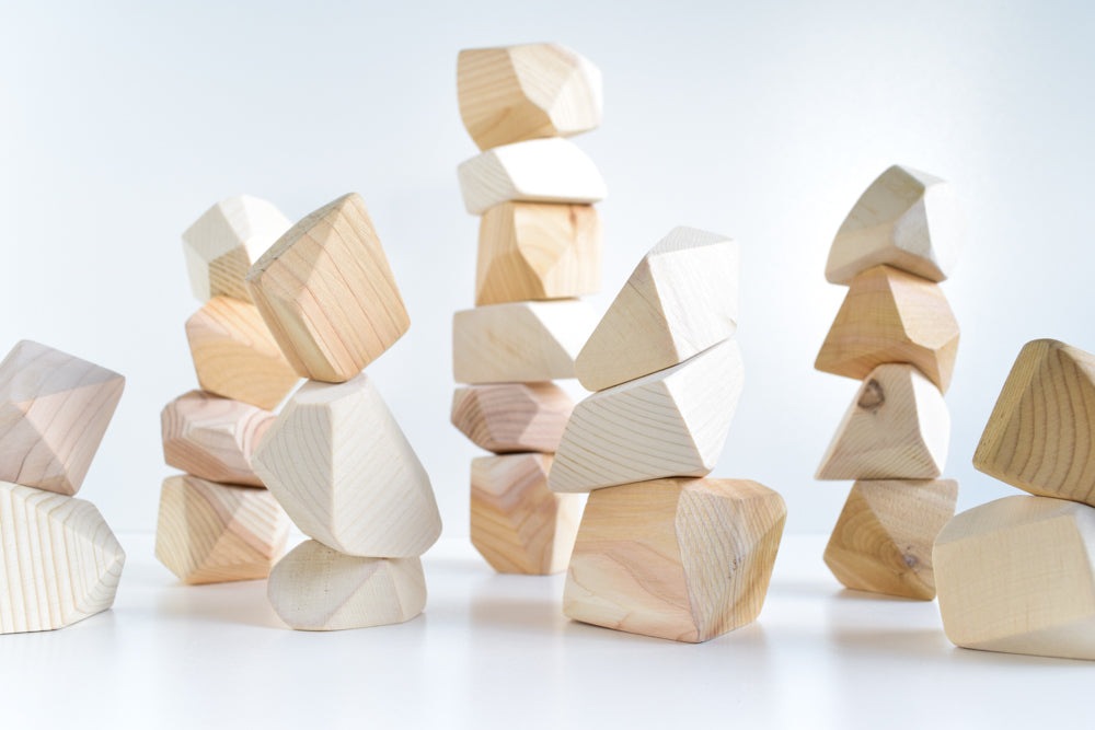 Natural Rock Blocks (Set of 24)
