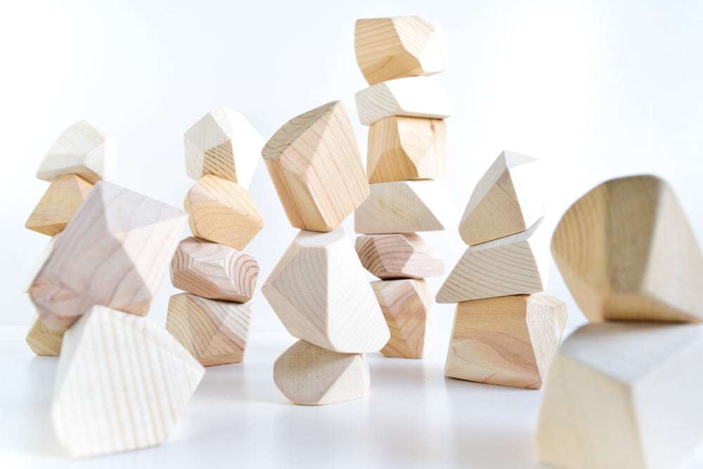 Natural Rock Blocks (Set of 24)
