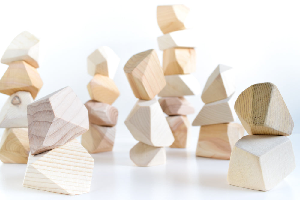 Natural Rock Blocks (Set of 24)