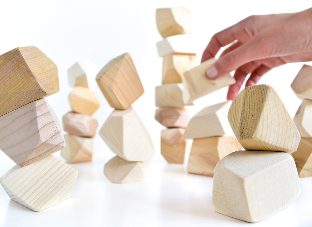 Natural Rock Blocks (Set of 24)