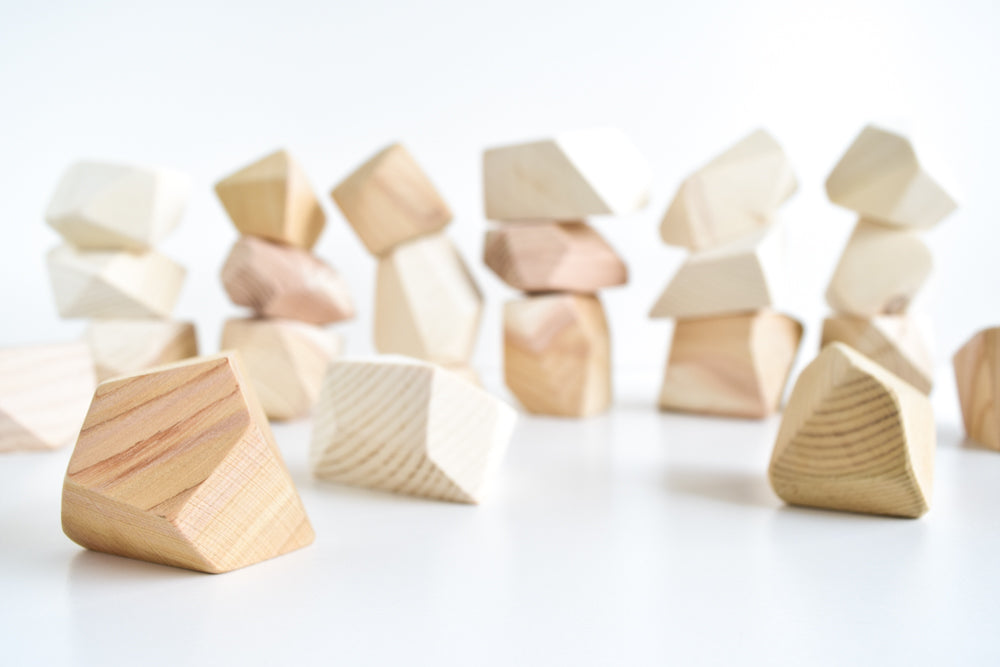 Natural Rock Blocks (Set of 24)