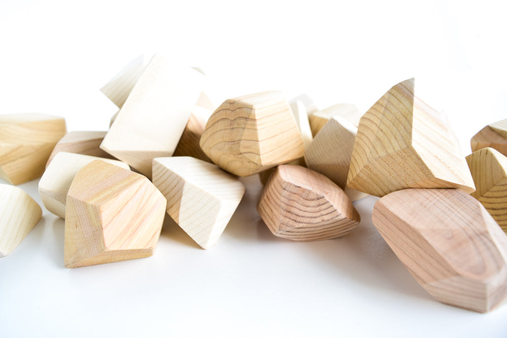 Natural Rock Blocks (Set of 24)